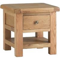 Corndell Lovell Oak Lamp Table with Drawer