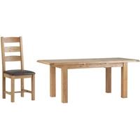 Corndell Lovell Oak Large Extending Dining Set with 6 Chairs