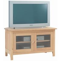 corndell nimbus oak glazed corner tv cabinet