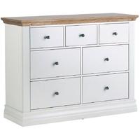 Corndell Annecy Oak Top 3 + 4 Chest of Drawer