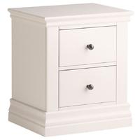 Corndell Annecy Buttermilk 2 Drawer Bedside Cabinet