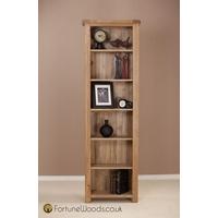 Country Oak Bookcase - 6ft Narrow