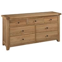 Colorado Oak Chest of Drawer - 3 Over 4 Drawer