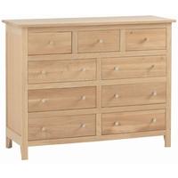 corndell nimbus oak 36 chest of drawer