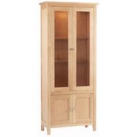 Corndell Nimbus Oak Glazed Display Cabinet