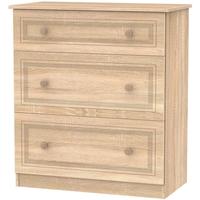 corrib bardolino oak chest of drawer 3 drawer deep