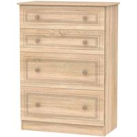 corrib bardolino oak chest of drawer 4 drawer deep