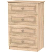 Corrib Bardolino Oak Chest of Drawer - 4 Drawer Midi