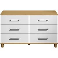 Corsica White Chest of Drawer - 6 Drawer