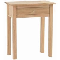 corndell nimbus oak 1 drawer console table