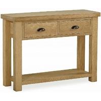 Corndell Fairford Oak Console Table