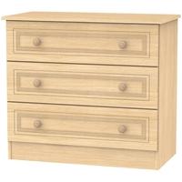 corrib light oak chest of drawer 3 drawer