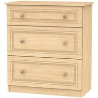 corrib light oak chest of drawer 3 drawer deep