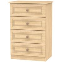 corrib light oak chest of drawer 4 drawer midi