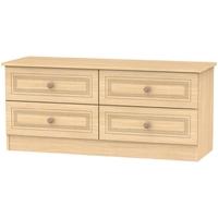 Corrib Light Oak Bed Box - 4 Drawer