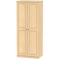 Corrib Light Oak Wardrobe - 2ft 6in with Plain