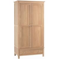 Corndell Nimbus Oak Double Wardrobe with Drawer