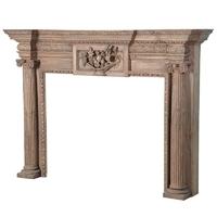 colonial reclaimed pine fire surround