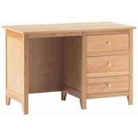 corndell nimbus oak single desk with drawers