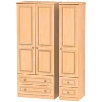 Corrib Beech Triple Wardrobe with Drawer