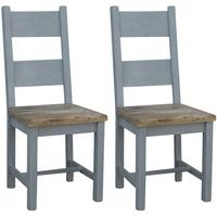 colorado dining chair with wooden seat pair