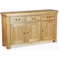 corndell winslow oak 3 door sideboard