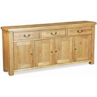 corndell winslow oak 4 door sideboard