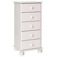 copenhagen white chest of drawers 5 narrow drawer