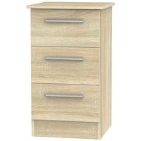 Contrast Bardolino Bedside Cabinet - 3 Drawer Locker