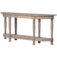 Colonial Reclaimed Pine 6 Leg Hall Table