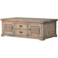 Colonial Reclaimed Pine Louvred Door Coffee Table