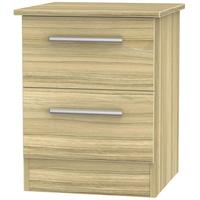 Contrast Cocobolo Bedside Cabinet - 2 Drawer Locker