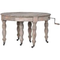 Colonial Reclaimed Pine Oval Extending Dining Table