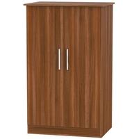 contrast noche walnut wardrobe 2ft 6in plain midi