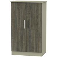 Contrast Panga and Mushroom Wardrobe - 2ft 6in Plain Midi