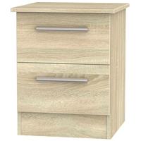 Contrast Bardolino Bedside Cabinet - 2 Drawer Locker