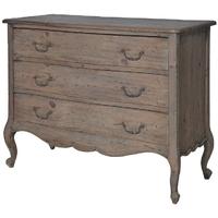 Colonial Reclaimed Pine 3 Chest of Drawer