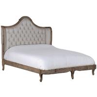 Colonial Reclaimed Pine 5ft King Size Upholstered Bed