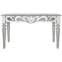 Corinthia Mirrored Console Table with Silver Trim