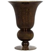 Copper Glitter Ellipse Flute Vase (Set of 4)