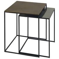 content by terence conran fera cast charcoal square nest of table