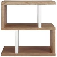 content by terence conran counter balance oak and white side table