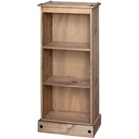 core corona pine bookcase low narrow