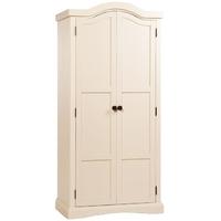 Core Quebec Cream Painted Wardrobe - 2 Door