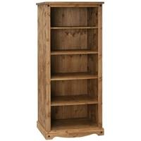 core corona pine bookcase open