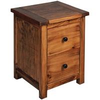 Core Denver Pine Bedside Cabinet - 2 Drawer