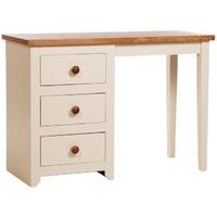 Core Jamestown Cream Painted Dressing Table - Single Pedestal