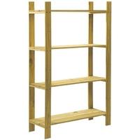 Core Natural Wood Storage Unit - 4 Shelves