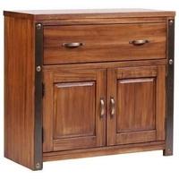 core forge pine sideboard 2 door 1 drawer mini