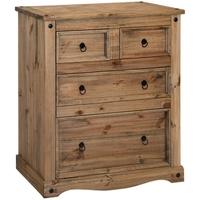 Core Corona Pine Chest of Drawer - 2+2 Drawer